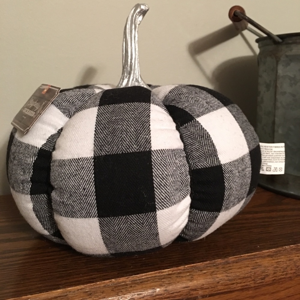 Buffalo plaid pumpkin